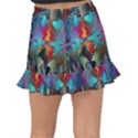 Background Sci Fi Fantasy Colorful Fishtail Mini Chiffon Skirt View2