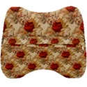 Scrapbook Floral Background Vintage Velour Head Support Cushion View2