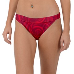 Roses Red Love Band Bikini Bottom by HermanTelo