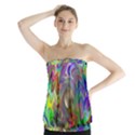 Rainbow Plasma Neon Strapless Top View1