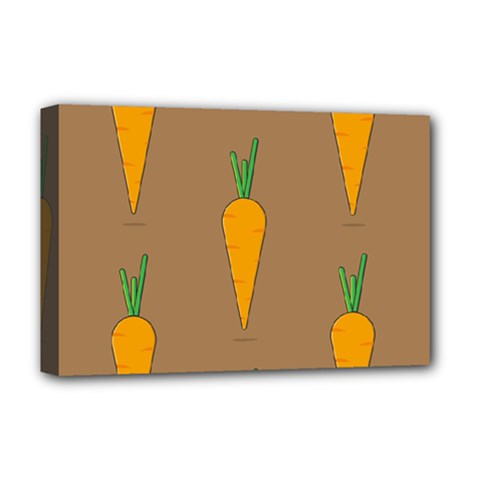 Healthy Fresh Carrot Deluxe Canvas 18  X 12  (stretched) by HermanTelo