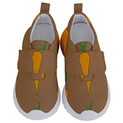 Healthy Fresh Carrot Kids  Velcro No Lace Shoes by HermanTelo