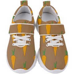 Healthy Fresh Carrot Kids  Velcro Strap Shoes by HermanTelo