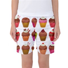 Chocolate Cake Muffin Women s Basketball Shorts by Bajindul