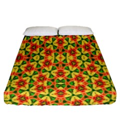 Ml-c-4-5 Fitted Sheet (queen Size) by ArtworkByPatrick