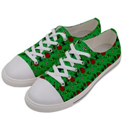 Bugs Pattern Women s Low Top Canvas Sneakers by snowwhitegirl