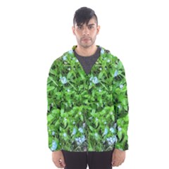 Forget Me Not Men s Hooded Windbreaker by Riverwoman