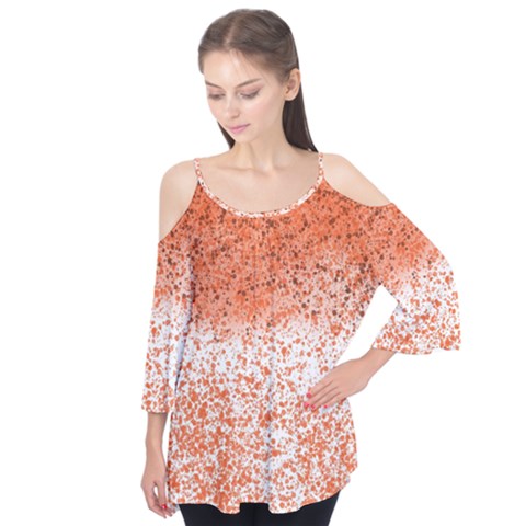 Scrapbook Orange Shades Flutter Tees by HermanTelo