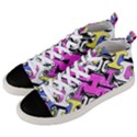 Justanotherabstractday Men s Mid-Top Canvas Sneakers View2