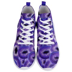 Sliced Kiwi Fruits Purple Men s Lightweight High Top Sneakers by Pakrebo