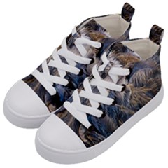 Dried Leafed Plants Kids  Mid-top Canvas Sneakers by Pakrebo