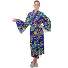 Ml-c6-1 Maxi Tie Front Velour Kimono by ArtworkByPatrick