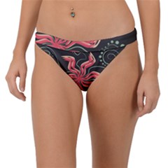 Flower Abstract Band Bikini Bottom by HermanTelo