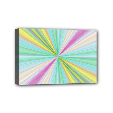 Background Burst Abstract Color Mini Canvas 6  X 4  (stretched) by HermanTelo