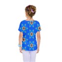 Pattern Backgrounds Blue Star Kids  One Piece Tee View2