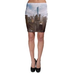 Architectural Design Architecture Buildings City Bodycon Skirt by Pakrebo