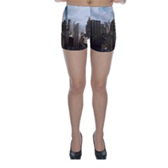 Architectural Design Architecture Buildings City Skinny Shorts by Pakrebo