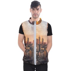 View Of High Rise Buildings During Day Time Men s Puffer Vest by Pakrebo