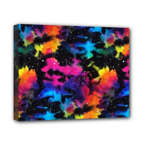 Tie Dye Rainbow Galaxy Canvas 10  X 8  (stretched) by KirstenStar