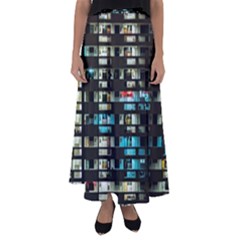 Architectural Design Architecture Building Cityscape Flared Maxi Skirt by Pakrebo