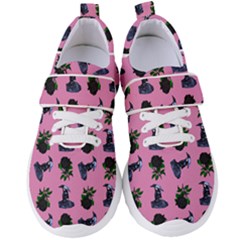 Gothic Girl Rose Light Pink Pattern Women s Velcro Strap Shoes by snowwhitegirl