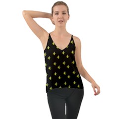 Peeled Banana On Black Chiffon Cami by snowwhitegirl