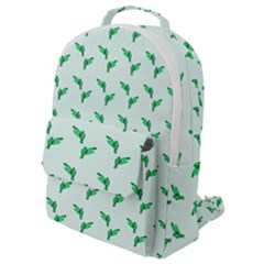Green Parrot Pattern Flap Pocket Backpack (small) by snowwhitegirl