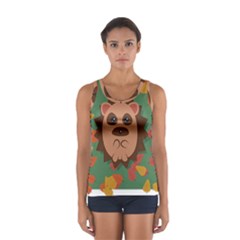 Hedgehog Animal Cute Cartoon Sport Tank Top  by Sudhe