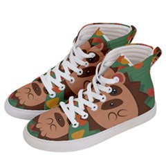 Hedgehog Animal Cute Cartoon Men s Hi-top Skate Sneakers by Sudhe