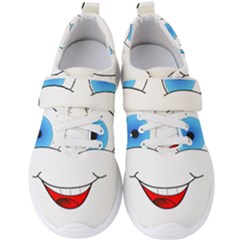 Smiley Face Laugh Comic Funny Men s Velcro Strap Shoes by Sudhe