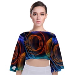 Research Mechanica Tie Back Butterfly Sleeve Chiffon Top by HermanTelo