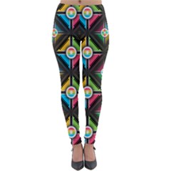 Seamless Pattern Background Abstract Lightweight Velour Leggings by Simbadda