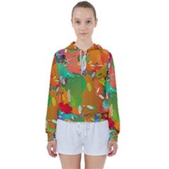 Background Colorful Abstract Women s Tie Up Sweat by Simbadda