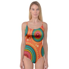 Background Texture Mosaic Camisole Leotard  by Simbadda