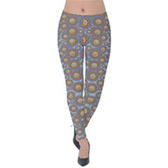 Florals Striving To Be In The Hole World As Free Velvet Leggings by pepitasart