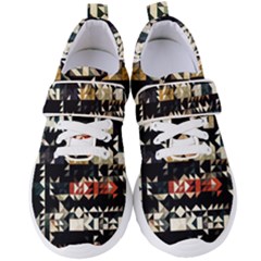 Art Design Color Banner Wallpaper Women s Velcro Strap Shoes by Simbadda
