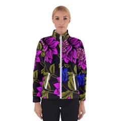 Botany Floral Flower Plant Petals Winter Jacket by Simbadda