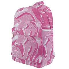 Marble Painting Texture Pattern Pink Classic Backpack by Simbadda