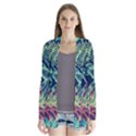 Leaves Tropical Picture Plant Drape Collar Cardigan View1