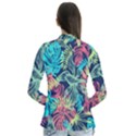 Leaves Tropical Picture Plant Drape Collar Cardigan View2