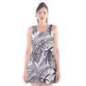 Drawing Leaves Nature Picture Scoop Neck Skater Dress View1