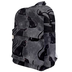 Black Cat Full Moon Classic Backpack by bloomingvinedesign