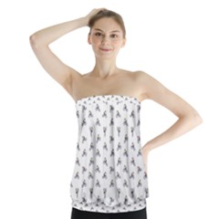 Cycling Motif Design Pattern Strapless Top by dflcprintsclothing