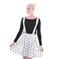 Cycling Motif Design Pattern Suspender Skater Skirt by dflcprintsclothing