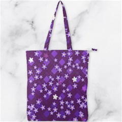 Ross Pattern Square Double Zip Up Tote Bag by HermanTelo