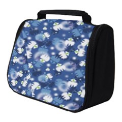 White Flowers Summer Plant Full Print Travel Pouch (small) by HermanTelo