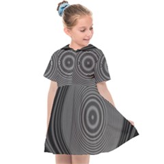 Digital Art Background Black White Kids  Sailor Dress by Sudhe