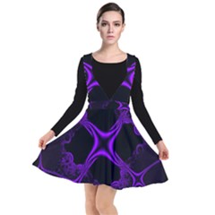 Abstract Fractal Art 3d Artwork Plunge Pinafore Dress by Sudhe