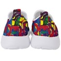 Colorful shapes abstract painting                     Men s Slip On Sneakers View4