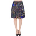 Art Design Colors Fantasy Abstract Velvet High Waist Skirt View1